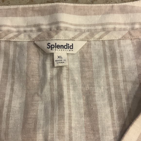 NWOT Splendid Viola Elbow Sleeve Linen Shift Dress Size X-Large - Picture 10 of 12